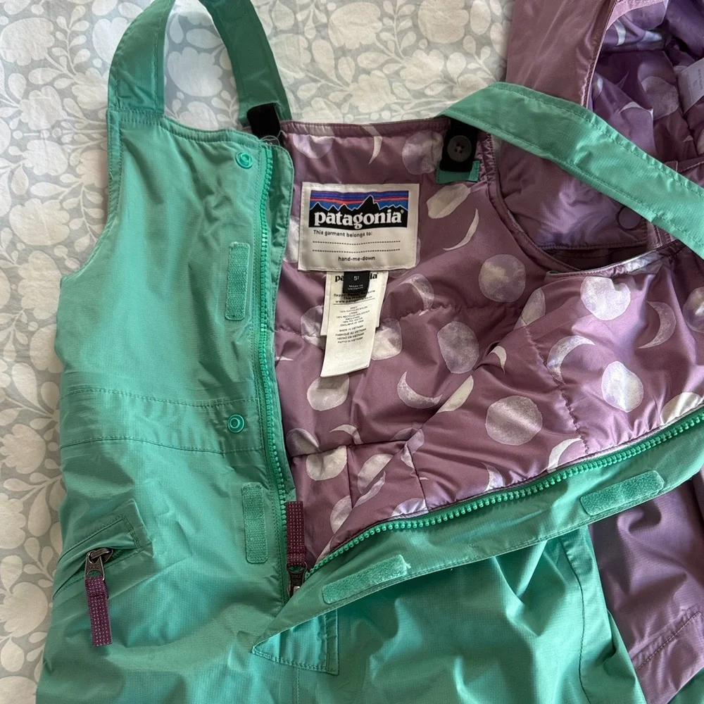 Patagonia Green and Purple Snowsuit Set - Picture 6 of 9